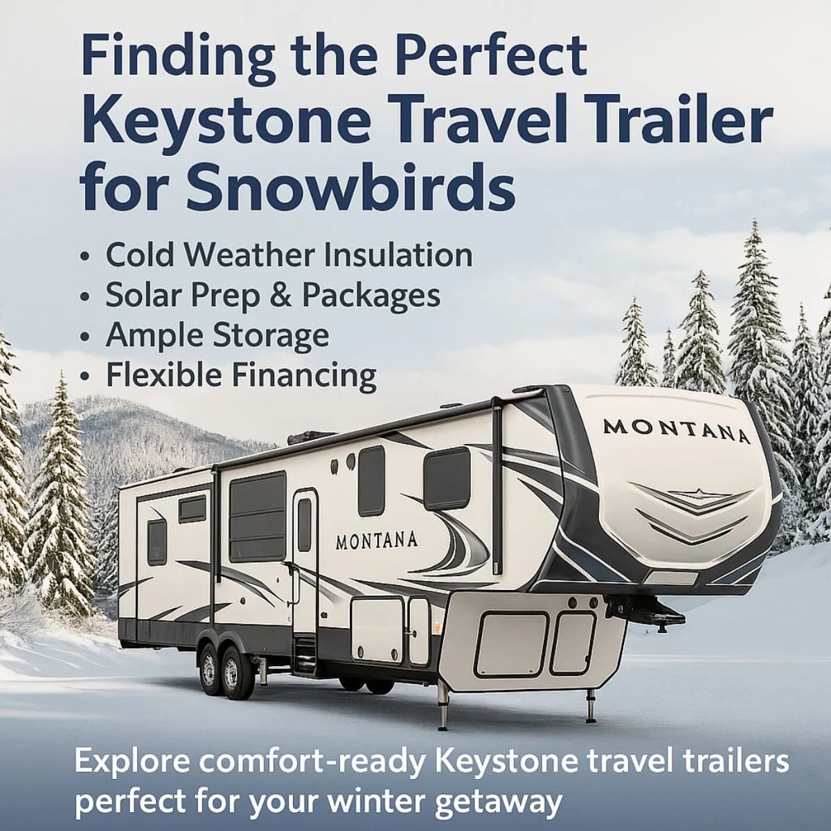 Keystone travel trailers for snowbirds